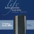 Load image into Gallery viewer, Personalized KJV Life Application Study Bible Lrg. Print Leather