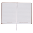 Load image into Gallery viewer, Personalized Journal Custom Text Your Name Sufficient Grace Pearlescent Dusty Rose