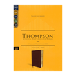 Load image into Gallery viewer, Personalized Custom Text Your Name KJV Thompson Chain-Reference Bible Comfort Print Genuine Leather | Calfskin Brown (Indexed)
