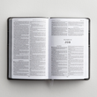 Load image into Gallery viewer, Personalized KJV Deluxe Gift Holy Bible Gray Leathersoft King James Version