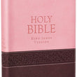 Load image into Gallery viewer, Personalized Custom Text Your Name KJV Large Print Edition Two-Tone Pink/Brown King James Version