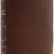 Load image into Gallery viewer, Personalized NKJV Deluxe Thinline Reference Bible Red Letter Comfort Print Genuine Leather Brown