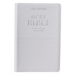 Load image into Gallery viewer, Personalized Custom Text Your Name KJV Indexed White Gift Holy Bible Faux Leather Bound King James Version