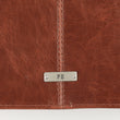 Load image into Gallery viewer, Forro Símil Cuero Placa Fe Café Personalized Bible Cover for Women
