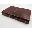 Load image into Gallery viewer, Personalized Custom Text Your Name Biblia Compacta Letra Gde. RVR 1960 Piel Fab. Marron (RVR 1960 LGE. Print Compact Bible Bon. Leather Brown)