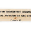 Load image into Gallery viewer, Psalm 34:19 Many Are The Afflictions Of The Righteous Wood Decor