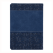 Load image into Gallery viewer, Personalized Custom Text Your Name Prayers and Praises From the Word Gift Book Navy Blue Faux Leather
