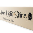 Load image into Gallery viewer, Matthew 5:16 Let Your Light Shine Wood Decor
