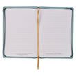 Load image into Gallery viewer, Personalized Journal Walk By Faith Teal Floral Faux Leather Journal with Zipper Closure 2 Corinthians 5:7