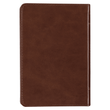Load image into Gallery viewer, Personalized Custom Text Your Name Be Strong and Steadfast Daily Devotional Brown Faux Leather