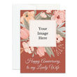 Load image into Gallery viewer, Personalized Christian Anniversary Card for Wife Custom Your Photo Image Upload Your Text Greeting Card