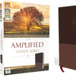 Load image into Gallery viewer, Personalized The Amplified Study Bible Leathersoft Brown Large Print