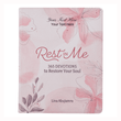 Load image into Gallery viewer, Personalized Custom Text Your Name Rest in Me Devotional Pink Faux Leather