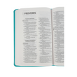 Load image into Gallery viewer, Personalized Custom Text Your Name NIV Value Thinline Bible Leathersoft Turquoise New International Version