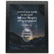 Load image into Gallery viewer, Proverbs 16:3 Personalized Photo Verse