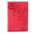 Load image into Gallery viewer, Personalized KJV Large Print Personal Size Reference Bible Pink Leathertouch Red Letter