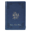 Load image into Gallery viewer, Personalized Be Still and Know Psalm 46:10 Faux Leather Zippered Journal