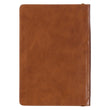 Load image into Gallery viewer, Be Strong Joshua 1:9 Toffee Brown Faux Leather Zippered Journal