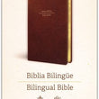 Load image into Gallery viewer, Personalized Custom Biblia Bilingüe Reina Valera 1960/ESV letra Grande simi piel marrón, Large Print Brown (Spanish Edition)