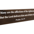 Load image into Gallery viewer, Psalm 34:19 Many Are The Afflictions Of The Righteous Wood Decor