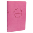 Load image into Gallery viewer, Personalized Custom Text Your Name KJV Deluxe Gift Holy Bible Pink Leathersoft King James Version