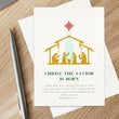 Load image into Gallery viewer, Christian Christ The Savior Is Born Christmas Card
