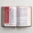 Load image into Gallery viewer, Personalized NIV Life Application Study Bible Third Edition Brown Leathersoft Red Letter Edition