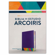 Load image into Gallery viewer, Personalized RVR 1960 Biblia de Estudio Arcoiris Rainbow Study Bible LeatherTouch (Spanish Edition)
