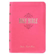 Load image into Gallery viewer, Personalized KJV Bible COMPACT LuxLeather Pink