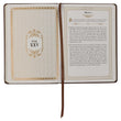 Load image into Gallery viewer, Large Print Edition Daily Devotions from the KJV Brown Faux Leather Devotional