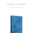 Load image into Gallery viewer, Personalized Bible Custom Text Your Name ESV Student Study Bible TruTone Ivy Design Sky Blue