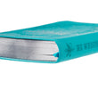 Load image into Gallery viewer, Personalized Devotional He Whispers Your Name Faux Leather Turquoise