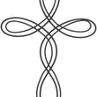 Load image into Gallery viewer, Black Metal Oval Open Decorative Wall Cross