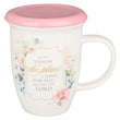 Load image into Gallery viewer, I Know the Plans Jeremiah 29:11 Pink Coaster Ceramic Coffee Mug