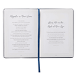Load image into Gallery viewer, Personalized Custom Text Your Name Prayers and Praises From the Word Gift Book Navy Blue Faux Leather