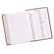 Load image into Gallery viewer, Personalized KJV Bible Super Giant Print King Indexed LuxLeather Burgundy