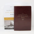 Load image into Gallery viewer, Personalized KJV Charles F. Stanley Life Principles Bible 2nd Edition Leathersoft Burgundy Comfort Print
