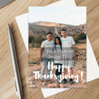 Load image into Gallery viewer, Personalized Christian Thanksgiving Card Custom Your Photo Image Upload Your Text Greeting Card