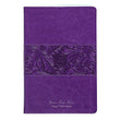 Load image into Gallery viewer, Personalized Custom Text Your Name The Passion Translation New Testament (2020 Edition) Large Print Violet Faux Leather