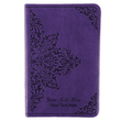 Load image into Gallery viewer, Personalized Custom Text Your Name ESV Value COMPACT Bible TruTone Lavender Filigree Design