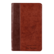 Load image into Gallery viewer, Personalized Custom Text Your Name KJV Giant Print Two-Tone Brown Bible King James Version
