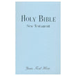 Load image into Gallery viewer, Personalized NIV Tiny Testament Bible New Testament Leathersoft Blue New International Version