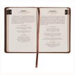 Load image into Gallery viewer, Personalized Custom Text Your Name One Minute with God for Men Daily Devotional Brown Faux Leather