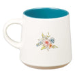 Load image into Gallery viewer, Grandma Floral Ceramic Mug with Clay Dipped Base