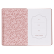 Load image into Gallery viewer, Personalized Journal Custom Text Your Name Sufficient Grace Pearlescent Dusty Rose