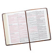 Load image into Gallery viewer, Personalized Custom Text Your Name KJV Brown Portfolio Design Bible Large Print Thinline LuxLeather King James Version