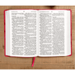 Load image into Gallery viewer, Personalized KJV Large Print Personal Size Reference Bible Pink Leathertouch Red Letter