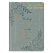 Load image into Gallery viewer, Personalized Journal Walk By Faith Teal Floral Faux Leather Journal with Zipper Closure 2 Corinthians 5:7