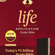Load image into Gallery viewer, Personalized Custom Text NIV Life Application Study Bible Third Edition Bonded Leather Black