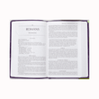 Load image into Gallery viewer, Personalized Custom Text Your Name The Passion Translation New Testament (2020 Edition) Large Print Violet Faux Leather
